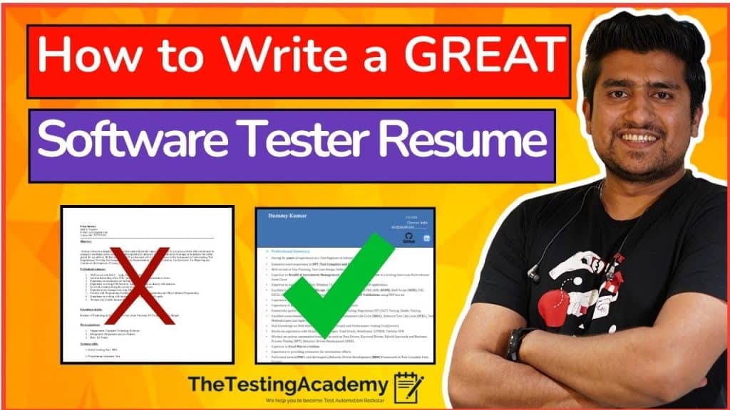 How to Write a GREAT Software Tester RESUME? 🔥 | For Experienced & Freshers