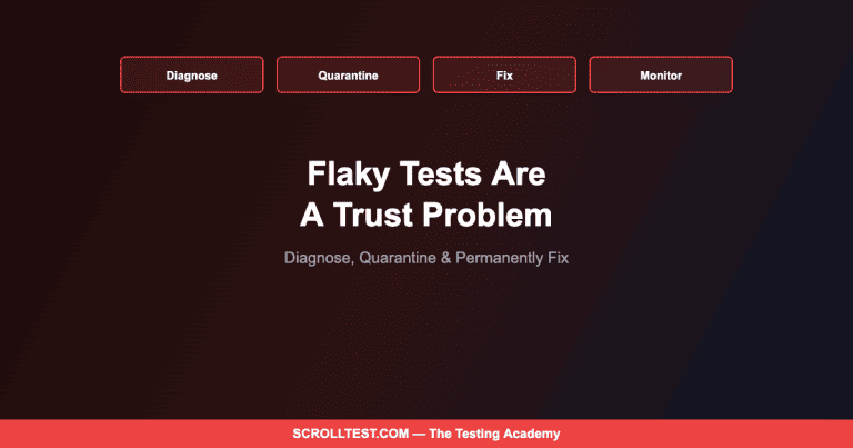 Flaky Tests Are a Trust Problem: How to Diagnose, Quarantine, and Permanently Fix Unreliable Tests