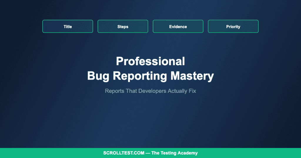 Professional Bug Reporting Mastery: How to Write Reports That ...