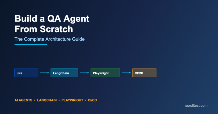 How to Build a QA Agent From Scratch: Jira to LangChain to Playwright to CI/CD