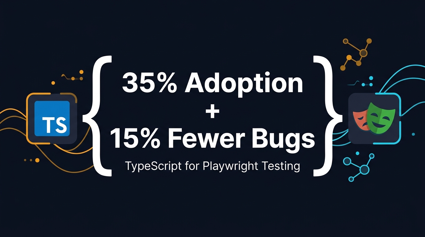 TypeScript for Playwright testing adoption stats and bug reduction data