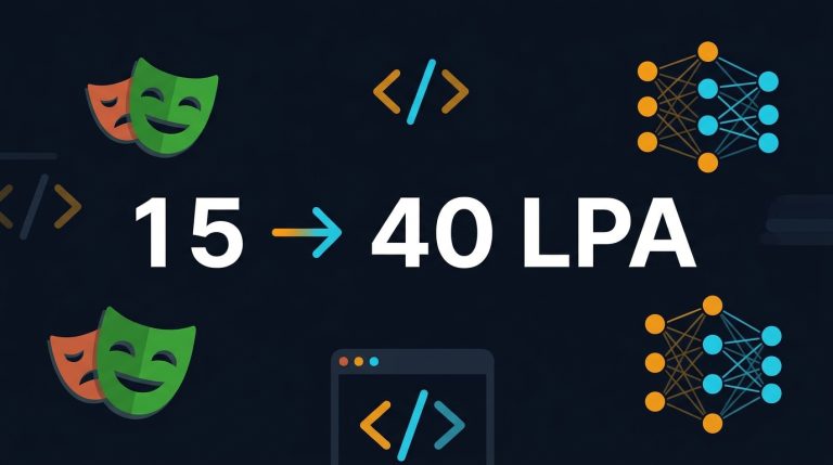From 15 LPA to 40 LPA: The Exact Skills That Moved My SDET Career to AI Quality Strategist
