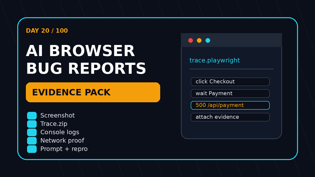 AI browser bug reports evidence pack featured image
