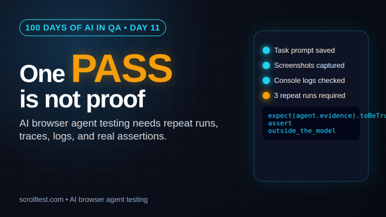 AI browser agent testing evidence pack featured image