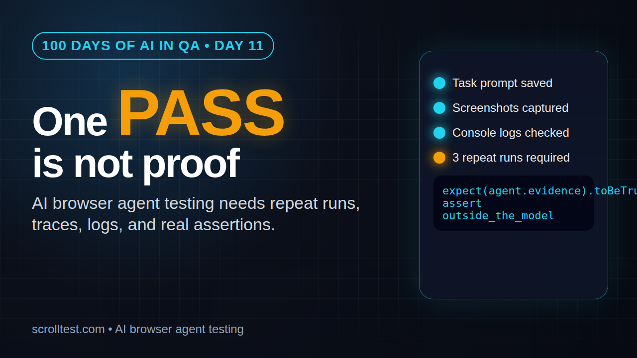 AI browser agent testing evidence pack featured image