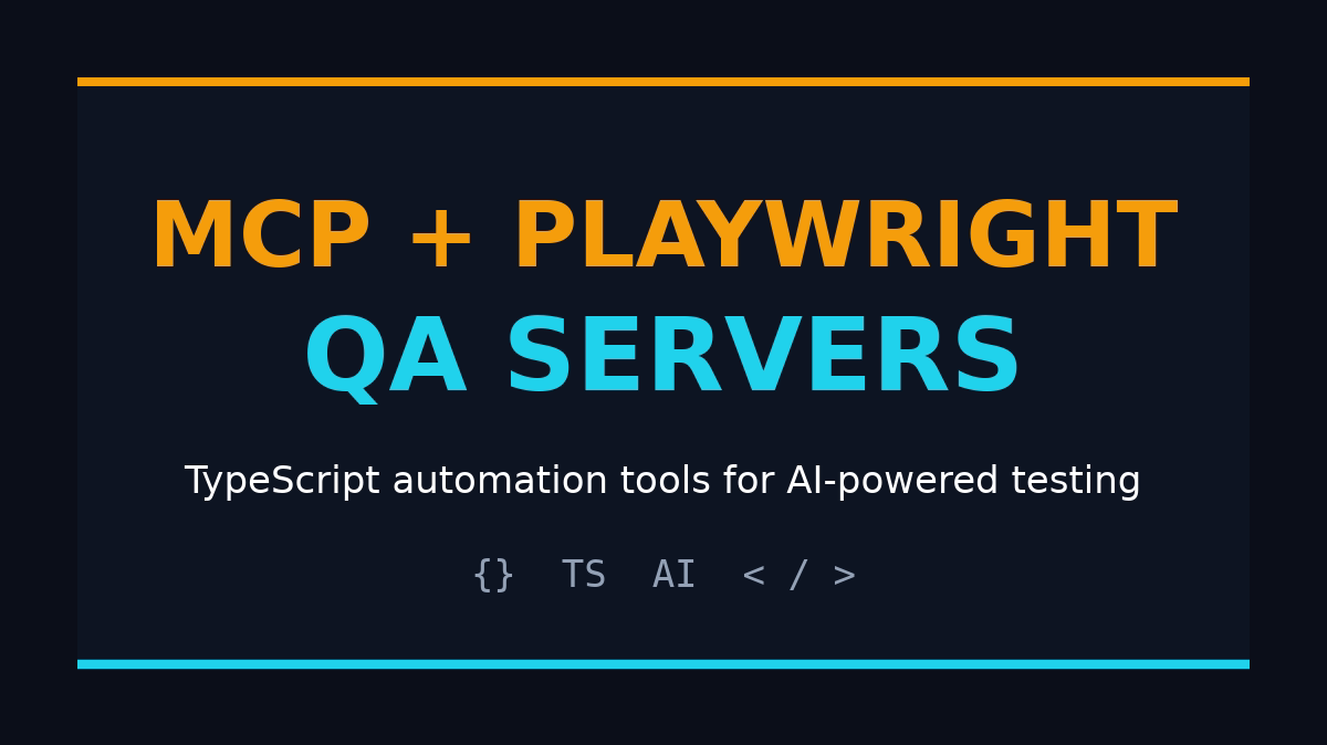 MCP servers for testers Playwright TypeScript QA featured image