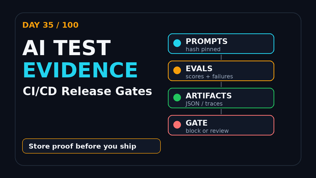 AI test evidence in CI/CD release gates featured image
