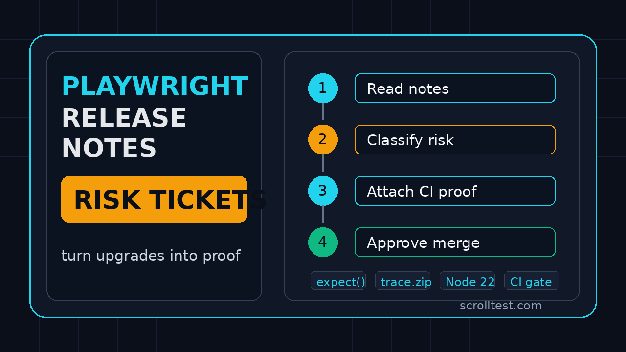 Playwright release notes risk tickets featured image