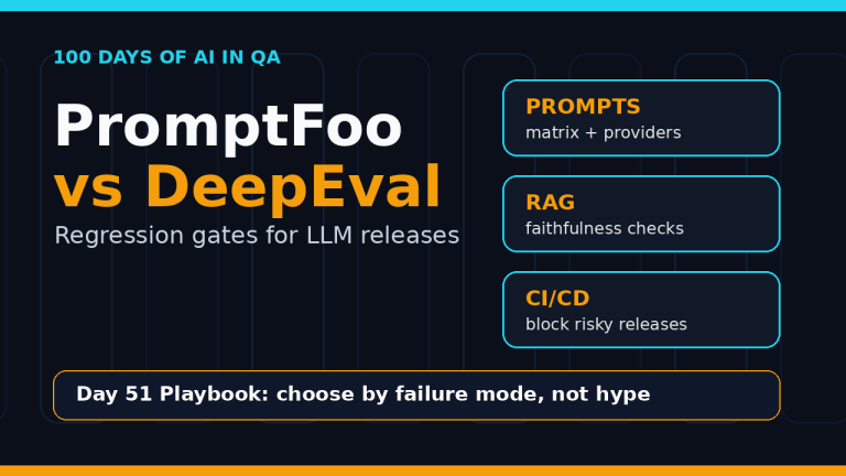 PromptFoo vs DeepEval regression testing playbook featured image