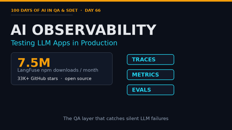 AI observability for QA: traces, metrics, and evals for testing LLM apps