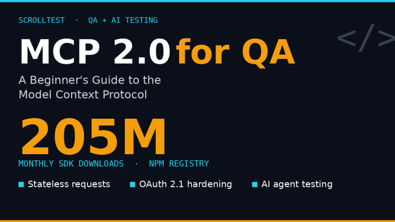 MCP 2.0 for QA featured image - Model Context Protocol beginner's guide