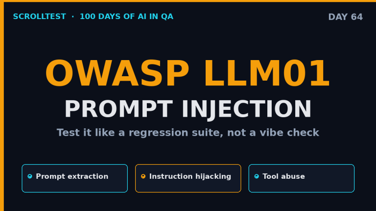 Prompt injection testing for AI features - OWASP LLM01 QA guide